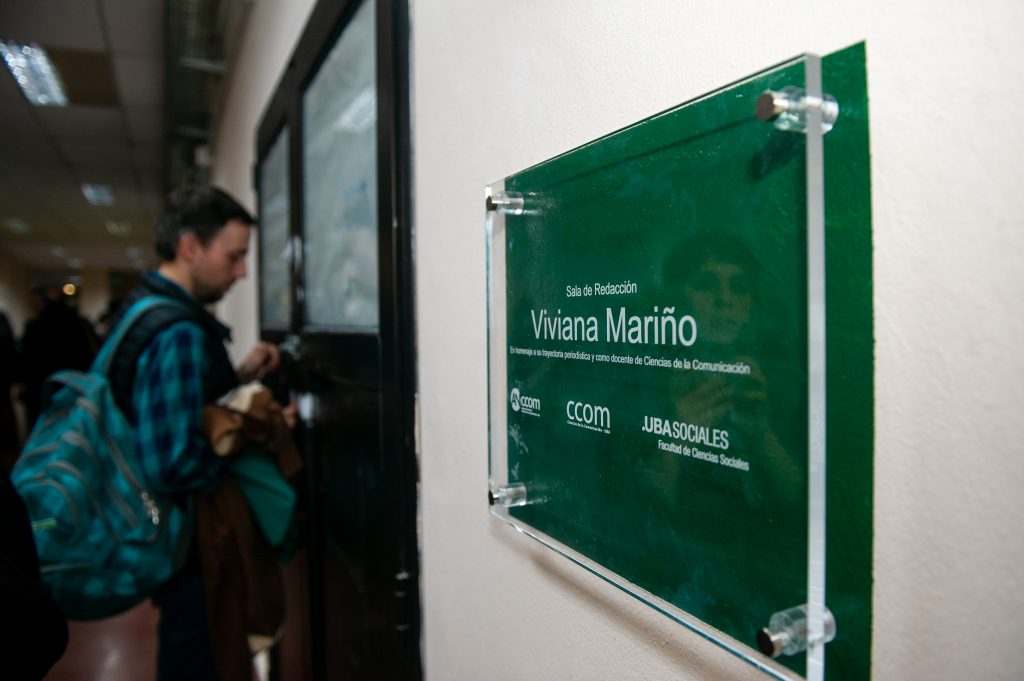 Una redacción de la Facultad de Sociales homenajea a Viviana Mariño y su pasión por el periodismo