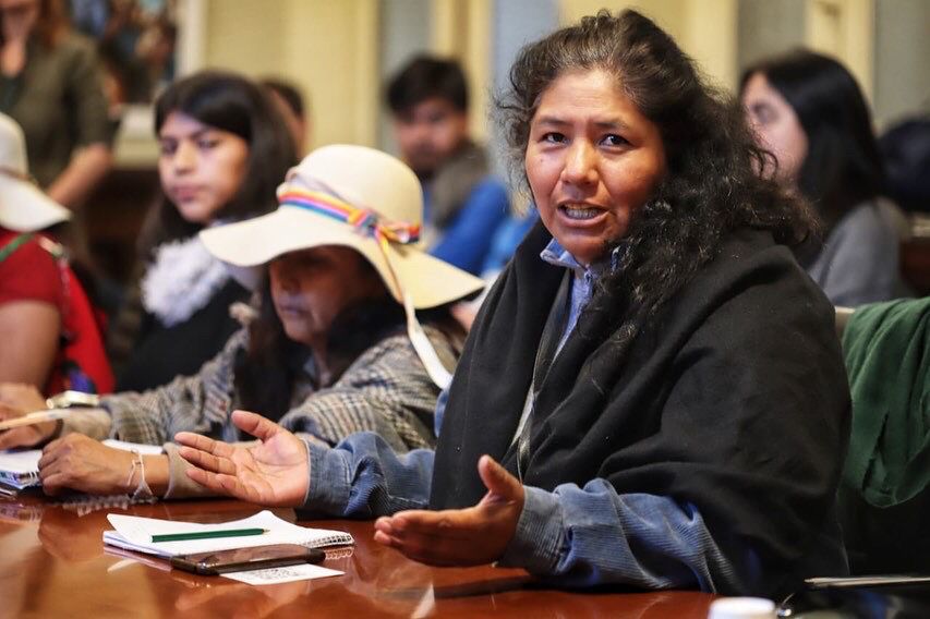 El Tercer Malón por la Paz llegó hasta el Congreso de la Nación para informar lo que sucede en Jujuy: "la represión no ha terminado" 2 El Tercer Malón por la Paz llegó hasta el Congreso de la Nación para informar lo que sucede en Jujuy: "la represión no ha terminado"