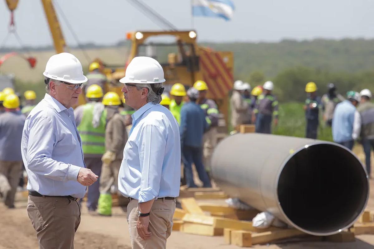 Alberto Fernández: el llenado del Gasoducto Néstor Kirchner hace realidad la «soberanía energética»