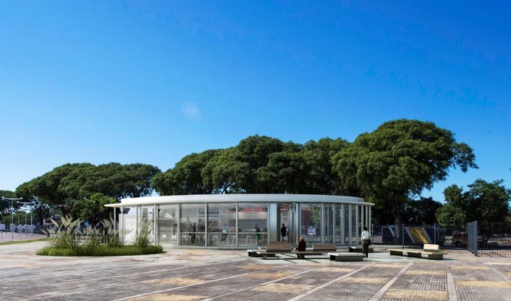 El Gobierno de la Ciudad construyó una confitería en el Parque de la Memoria por $120 millones y la va a concesionar por 250 mil pesos mensuales