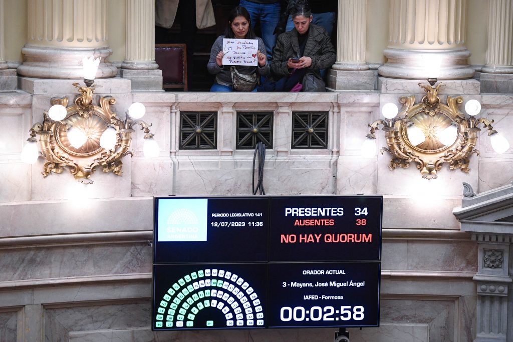 Por falta de quorum fracasa la sesión en el Senado para aprobar pliegos de jueces 1 Por falta de quorum fracasa la sesión en el Senado para aprobar pliegos de jueces