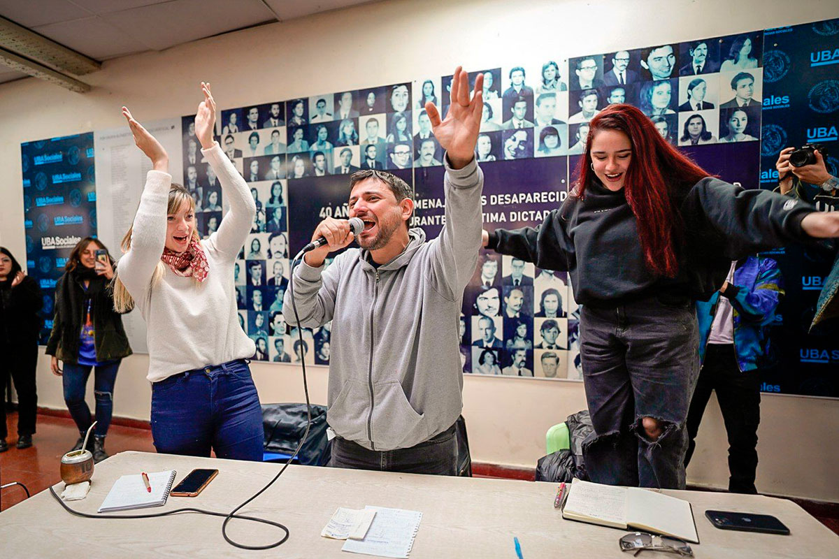 Grabois y Ofelia: diálogo con estudiantes de Ciencias Sociales de la UBA