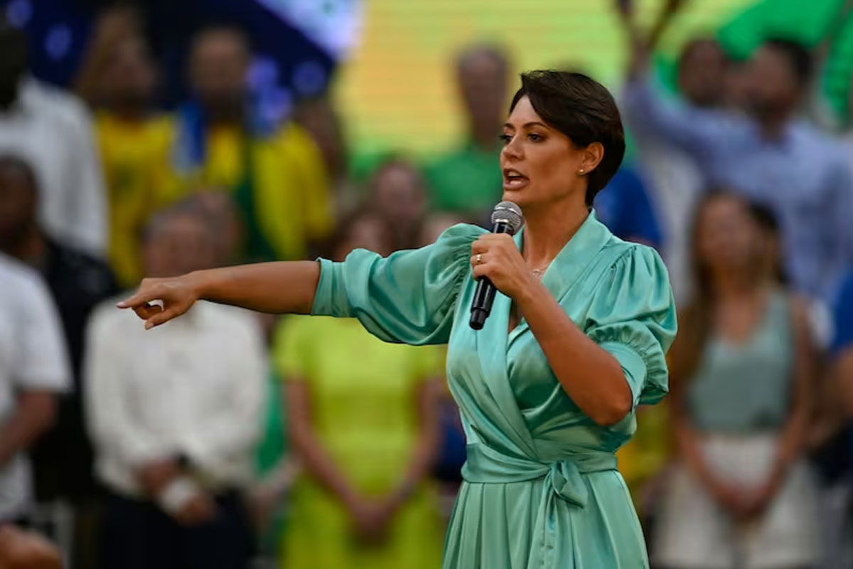 La ex primera dama Michelle Bolsonaro dijo que desea “llegar a la presidencia”