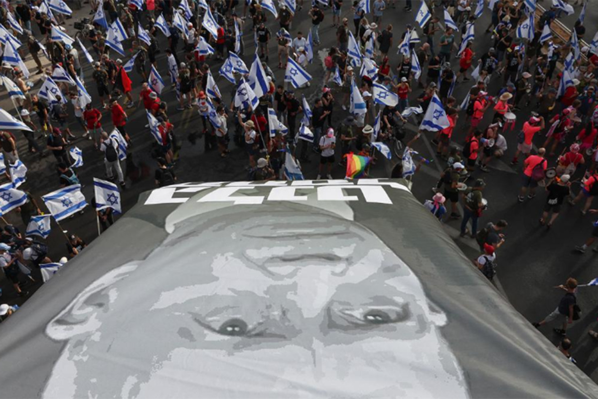 Nueva multitudinaria manifestación en Israel contra la reforma judicial de Netanyahu