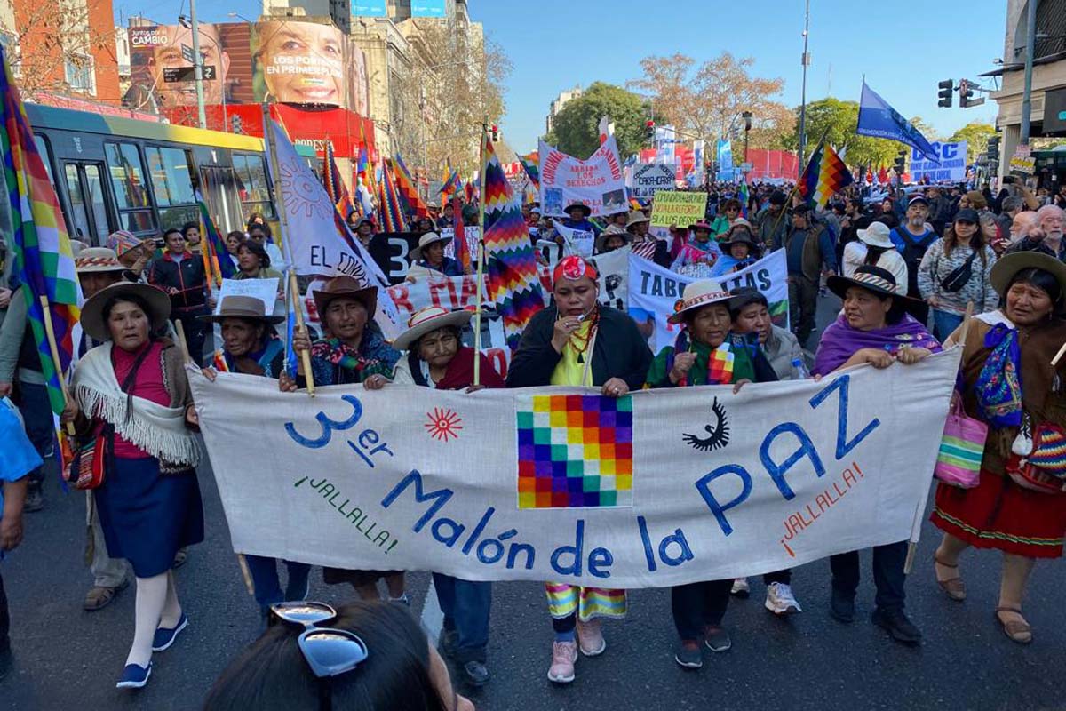La vuelta del Malón de la Paz: marcha en Buenos Aires contra la reforma exprés de Gerardo Morales