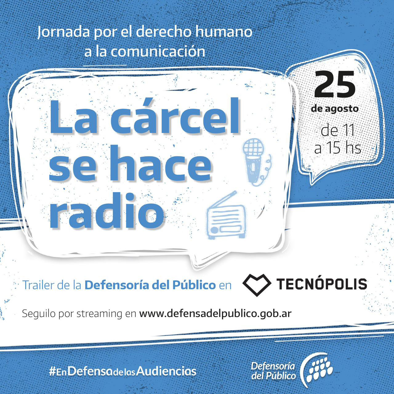 “La cárcel se hace radio”, una jornada para escuchar distintos proyectos de personas privadas de su libertad