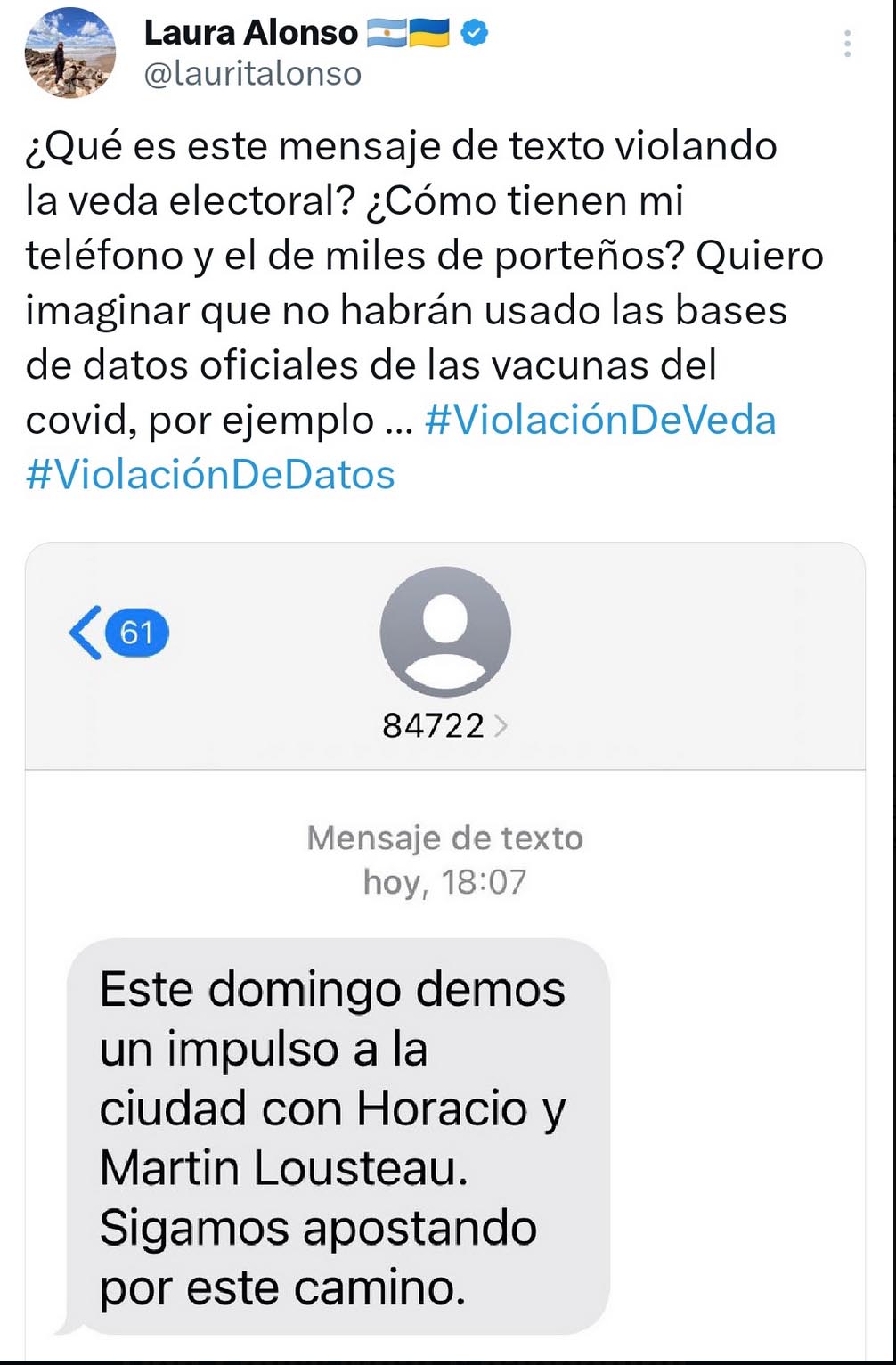 Mensajes de texto de Lousteau en plena veda instando a que voten por él: el último cruce en la interna de JxC
