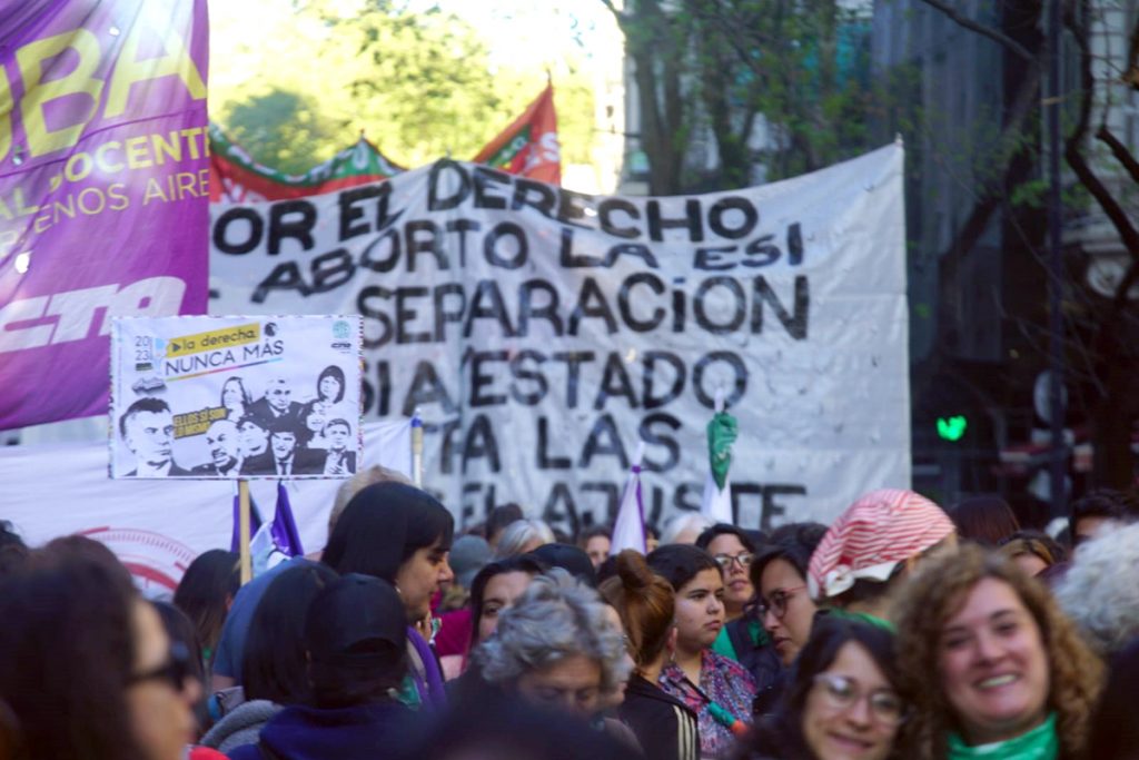 28S: imágenes de la marcha feminista