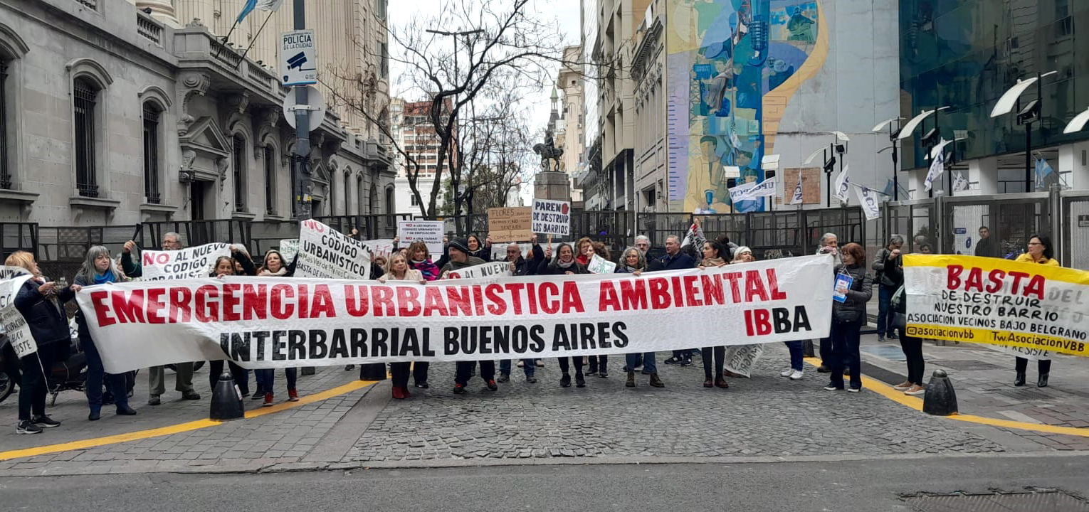 Marcha de la Interbarrial: “Exigimos a Larreta que frene el código urbanístico y deje de destruir nuestros barrios”