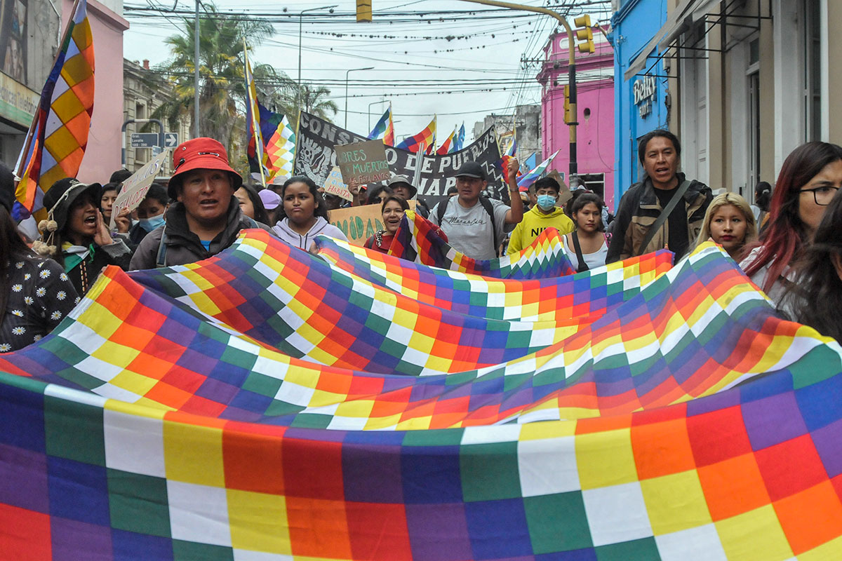 Nueva marcha del Tercer Malón de la Paz contra la reforma constitucional en Jujuy