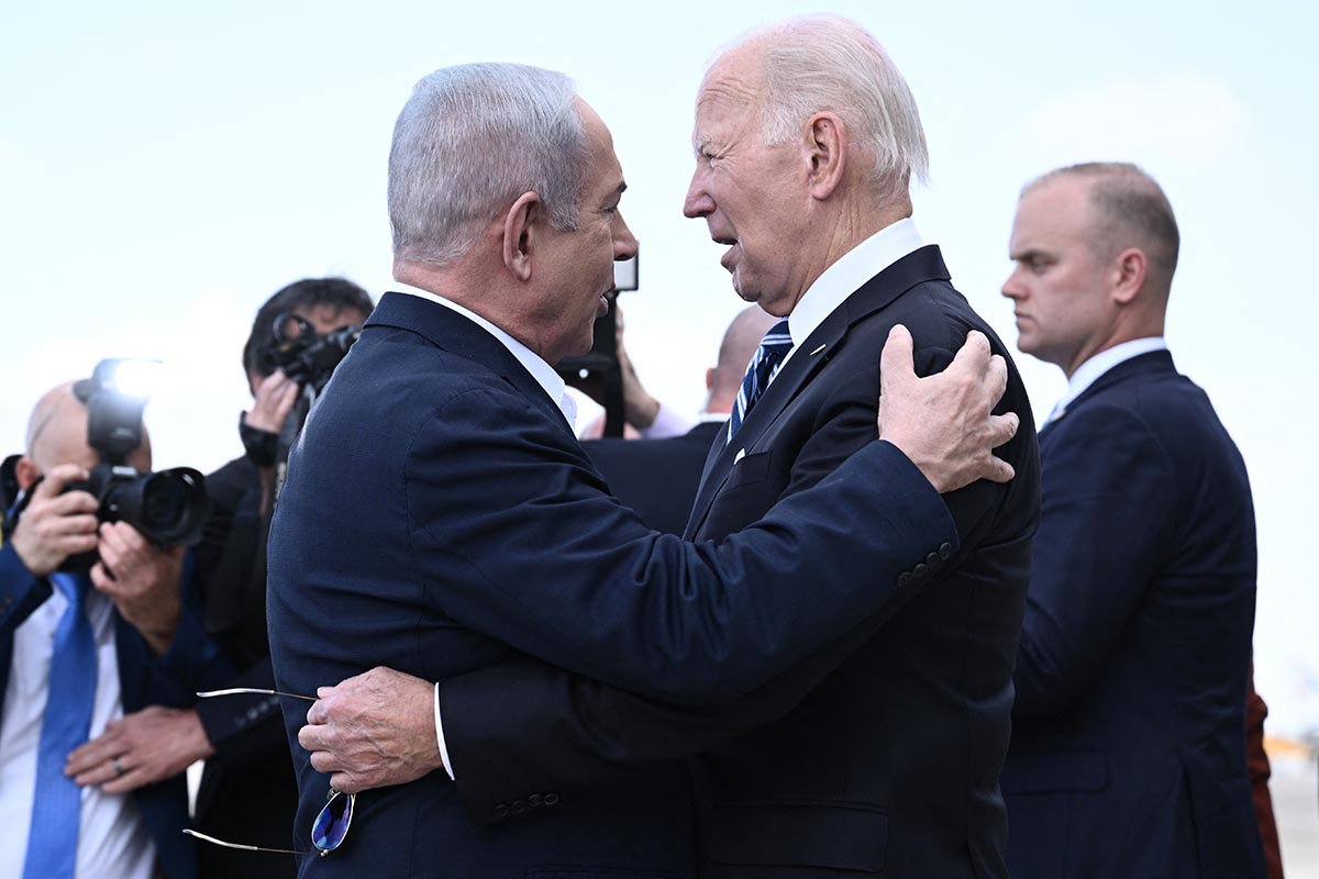 Biden visitó a Netanyahu y respaldó a Israel en el ataque al hospital de Gaza
