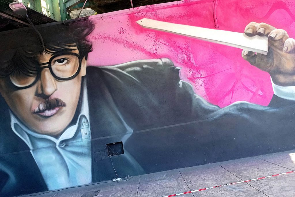 Alfredo Segatori homenajea a Maradona y a Charly García con un nuevo mural 2 Alfredo Segatori homenajea a Maradona y a Charly García con un nuevo mural