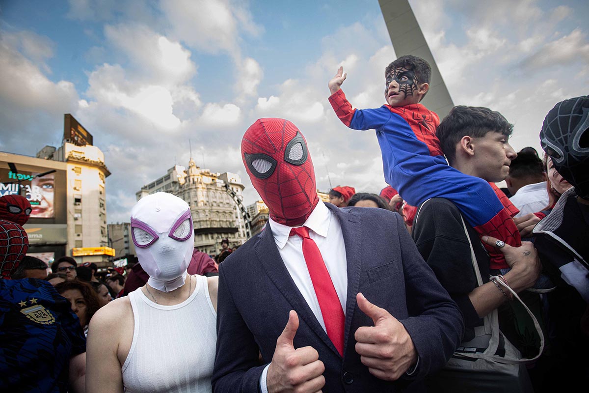 Campeones mundiales: lo que dejó la juntada de más de 3000 Spider-man que permitió a la Argentina batir el récord Guinness