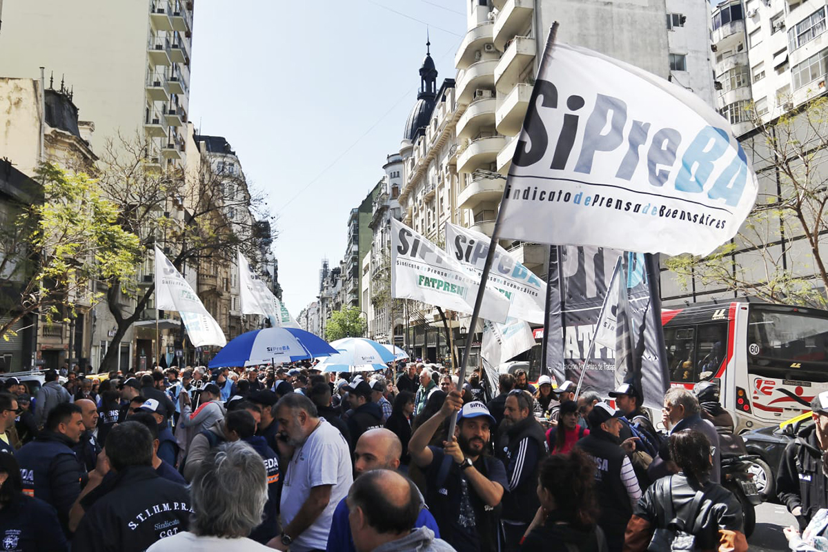 El SiPreBA relanza plan de lucha por paritarias salariales de las tres ramas