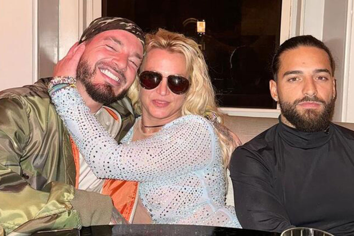 Felices los tres: Britney Spears, Maluma y J. Balvin compartieron una cena muy divertida en Nueva York