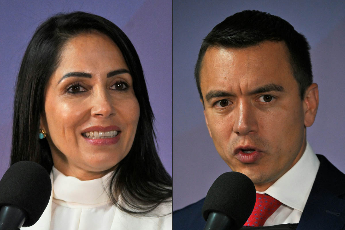 Luisa González y Daniel Noboa debatieron sobre seguridad, economía y corrupción a dos semanas del balotaje