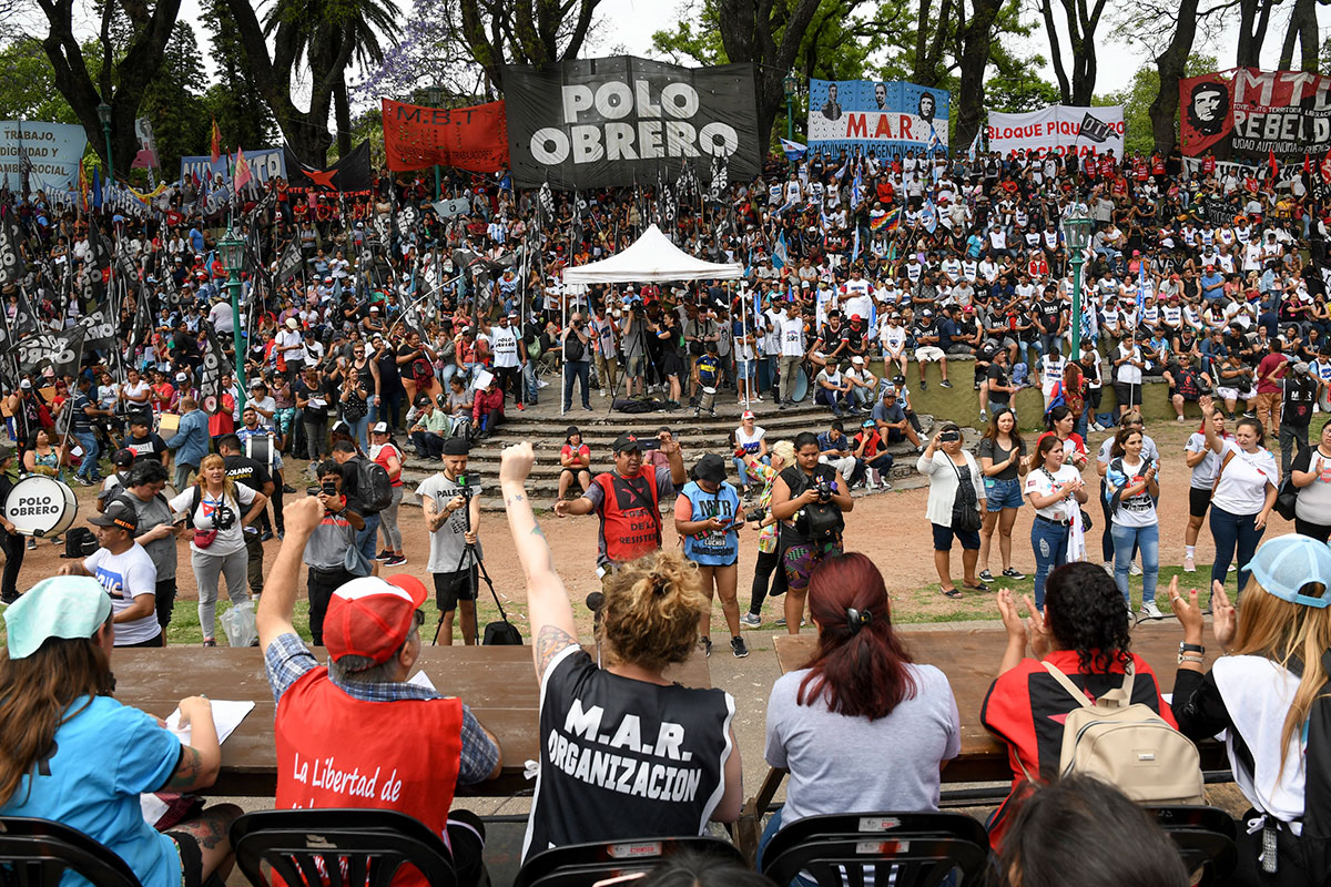 El Frente de Lucha Piquetero sale contra Milei y para que el actual gobierno cumpla