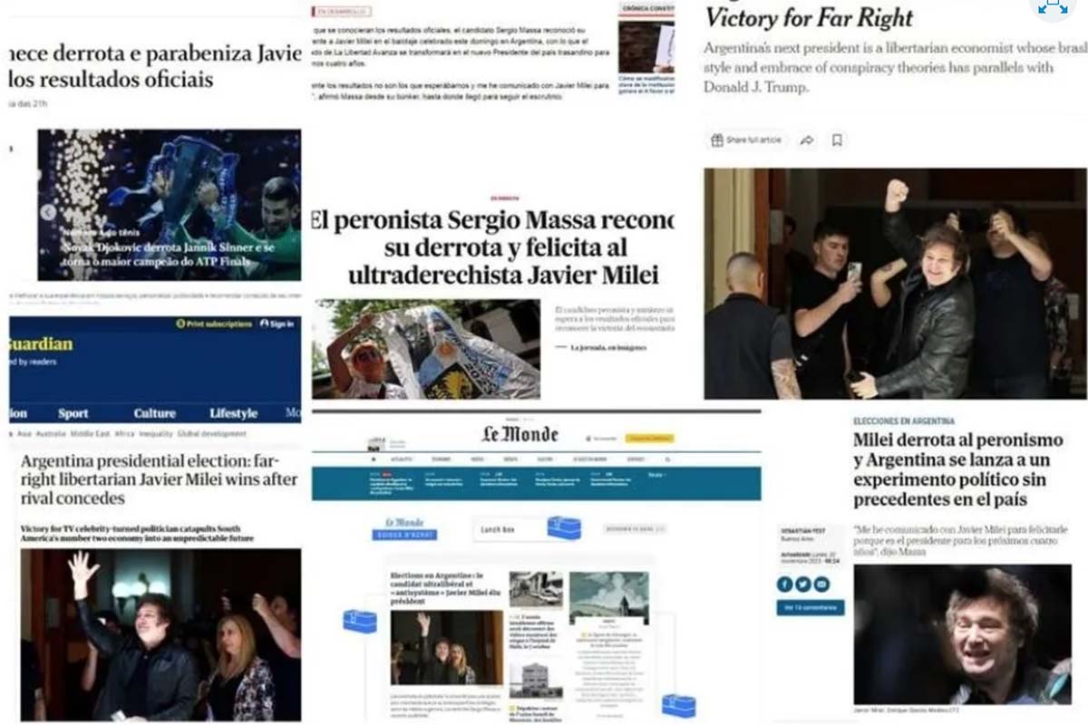 La mirada de los diarios del mundo sobre el triunfo de Javier Milei