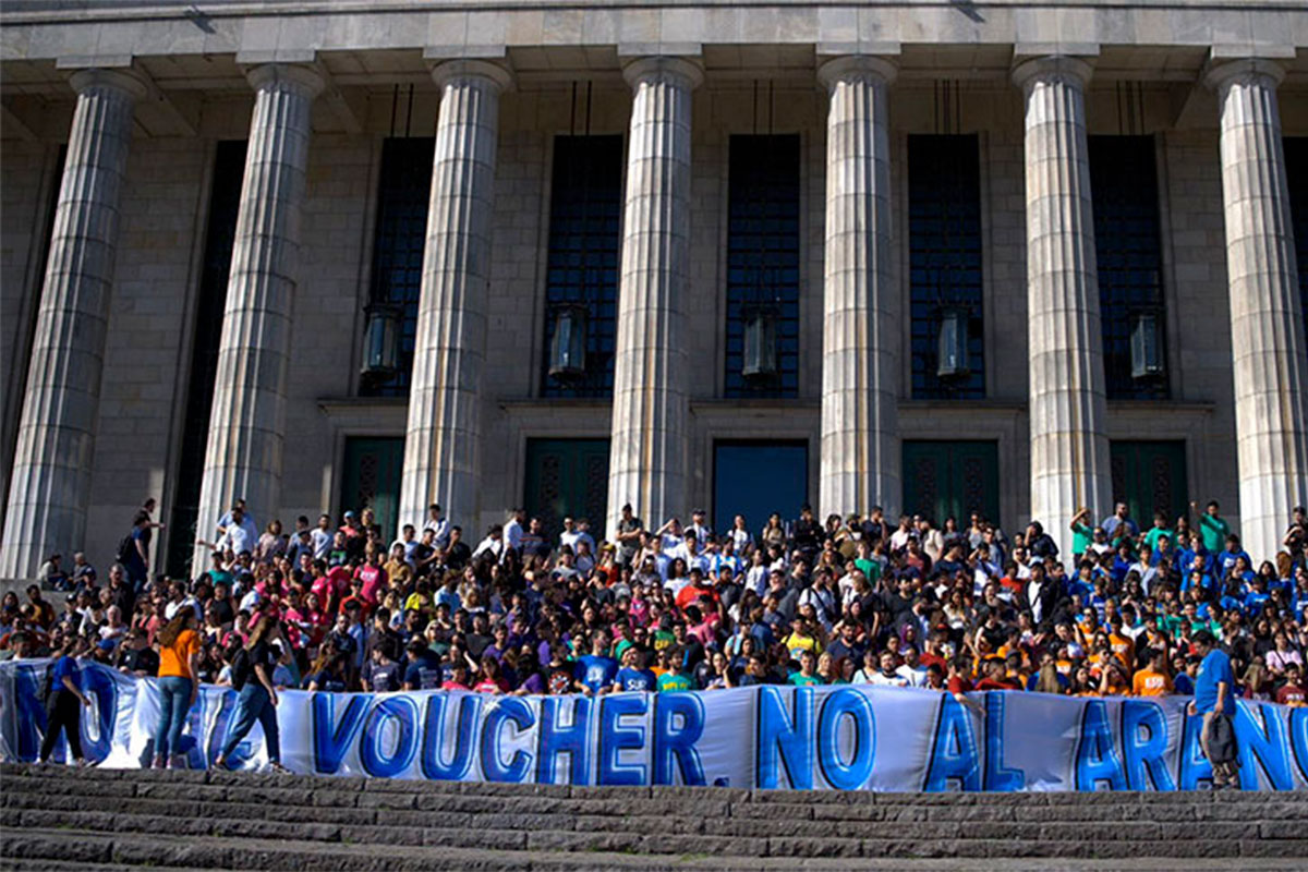La UBA, contra el arancelamiento y los vouchers: “La Universidad tendría que cerrar sus puertas”