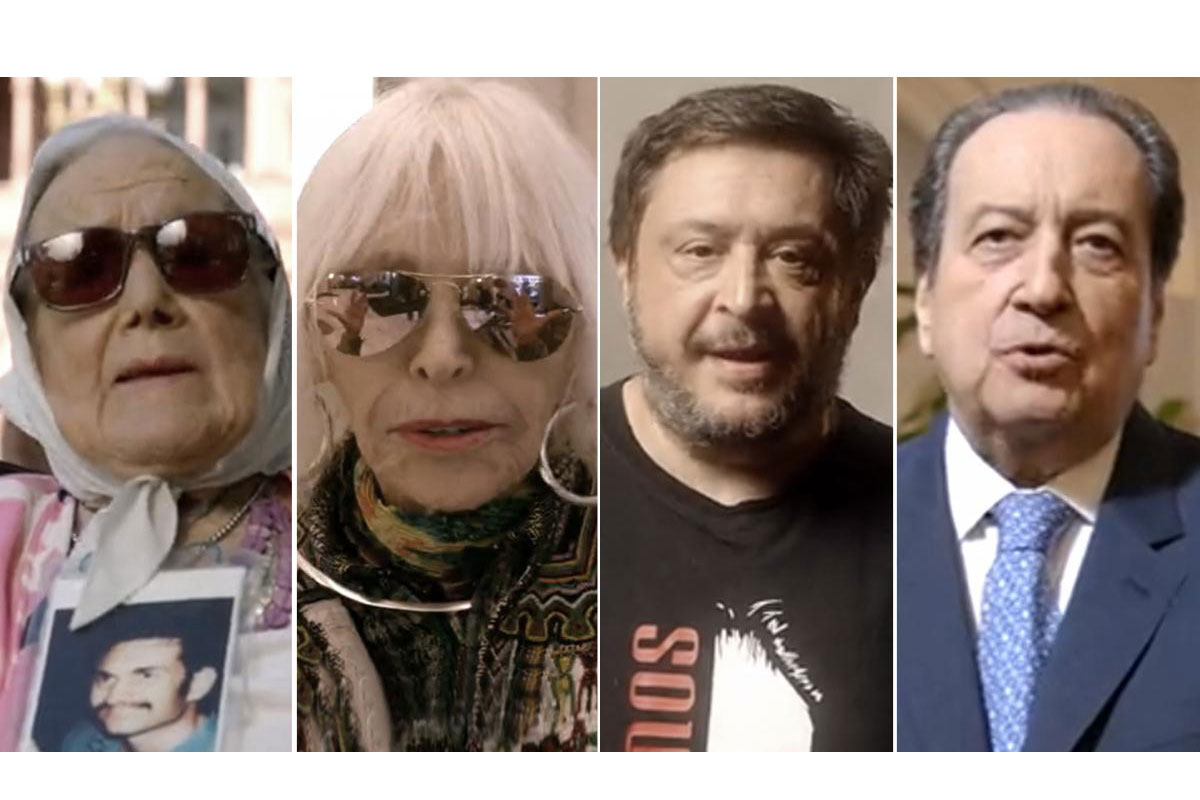 Referentes de la cultura, la sociedad civil y los derechos humanos, unidos en un spot «para seguir viviendo en democracia»