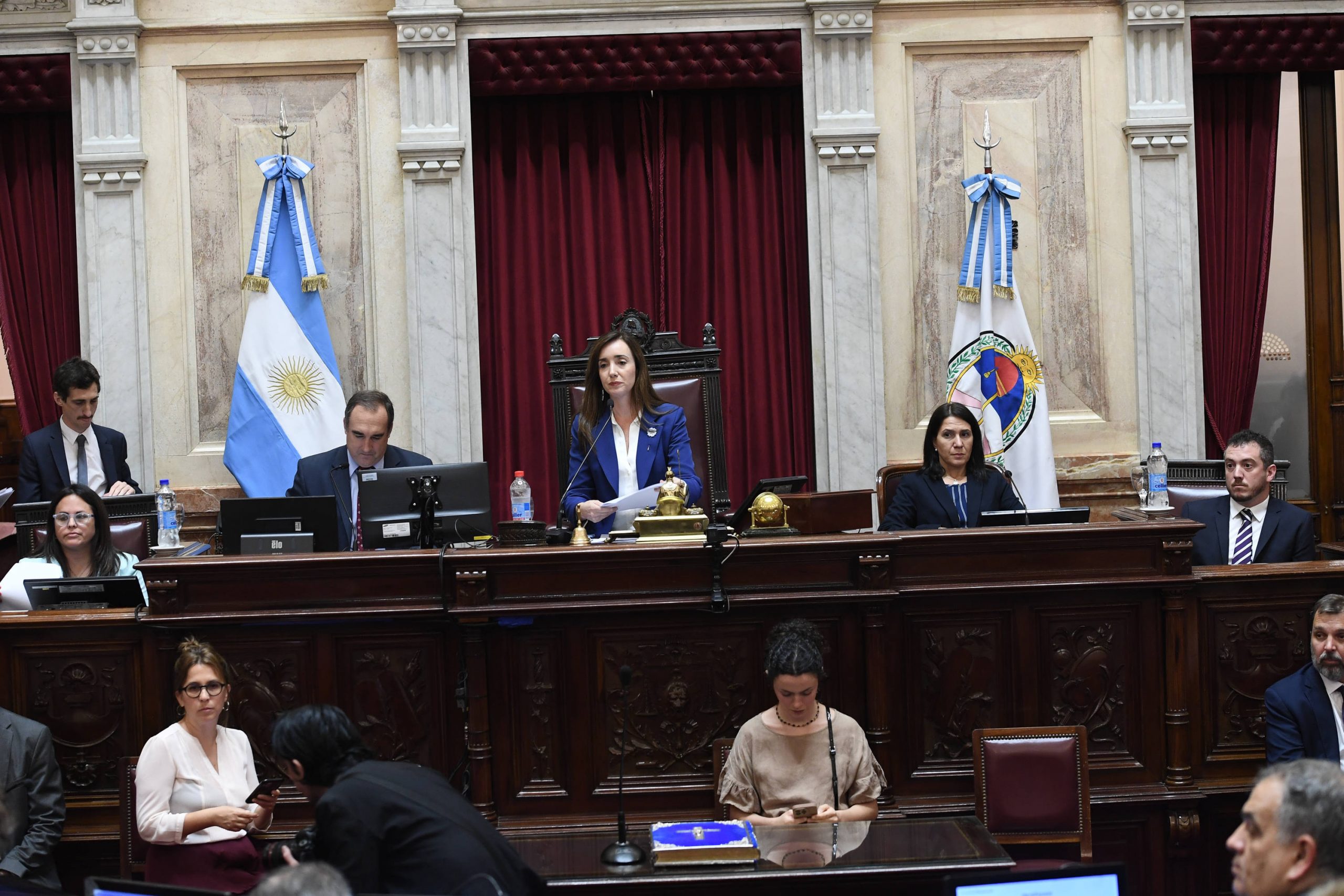 El oficialismo logró quórum en el Senado y Villarruel se apresta a imponer a las autoridades del cuerpo