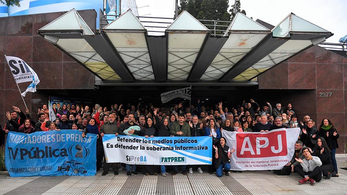 Sipreba denunció un “nivel de censura grotesco” del Gobierno en la TV Pública