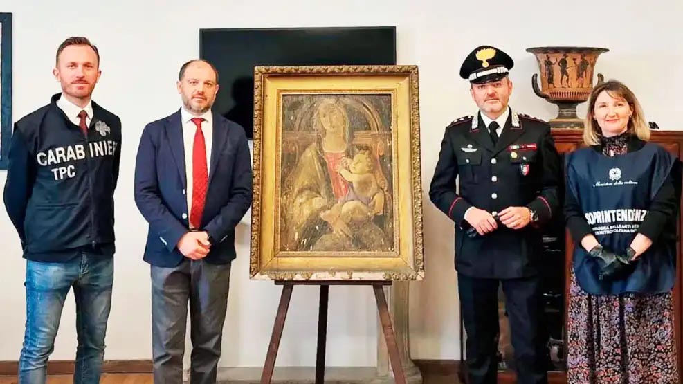 Boticelli: recuperan luego de medio siglo una obra del pintor valuada en 100 millones de euros