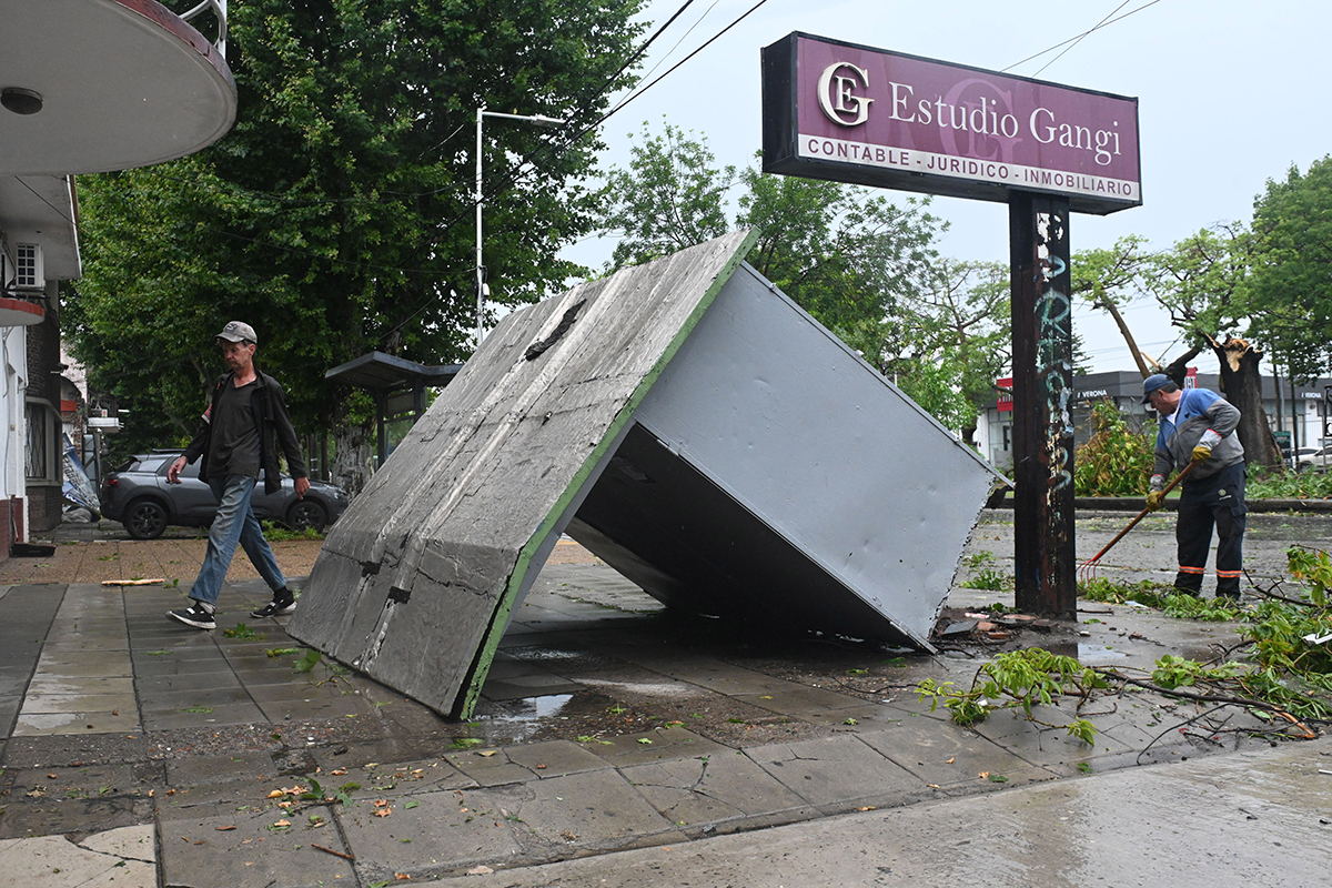 La tormenta en provocó grandes daños en la ciudad: 544 pedidos de ayuda y 363 árboles caídos, 45 sobre vehículos