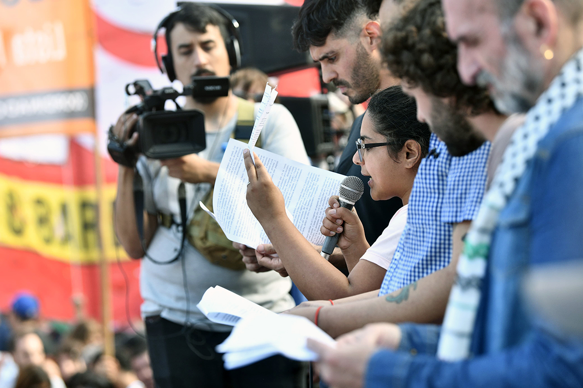 El comunicado del Espacio Memoria, Verdad y Justicia tras la movilización de Plaza de Mayo
