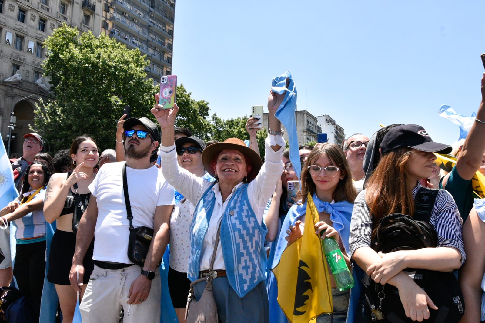 El gobierno porteño aplaudió a militantes de Milei por el «cuidado del espacio público»