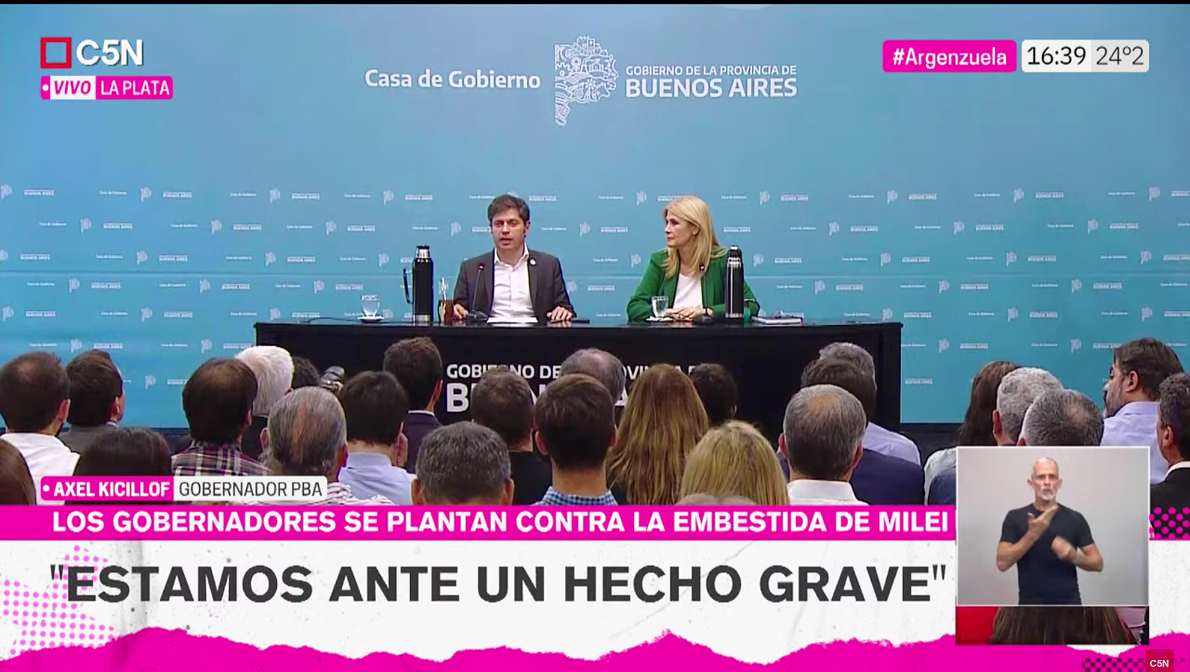 Kicillof: “El presidente se roba los recursos de las provincias”