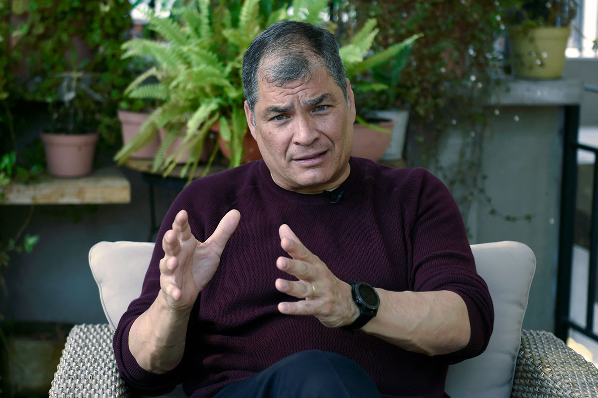 Rafael Correa: «Hasta en el nombre, el libertarismo es un gran producto del marketing»