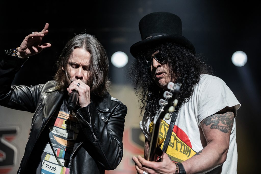 Slash sacó rock and roll de la galera en su paso por Buenos Aires