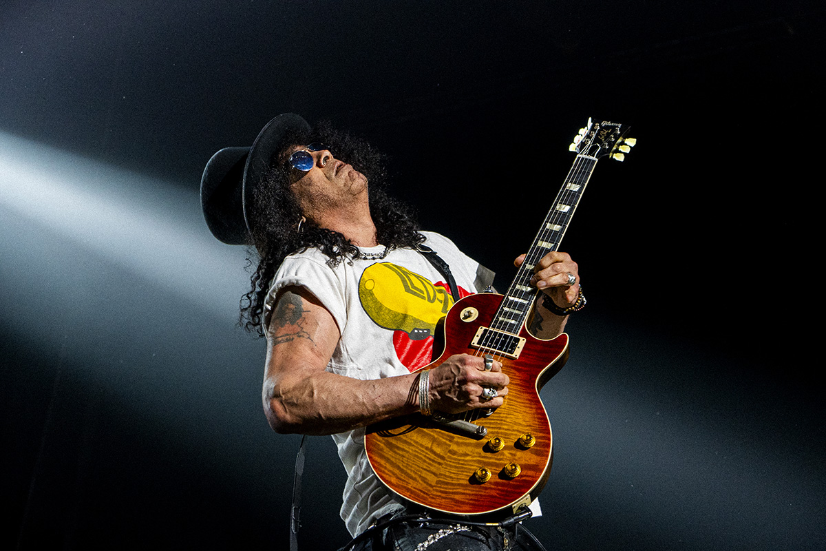 Slash sacó rock and roll de la galera en su paso por Buenos Aires