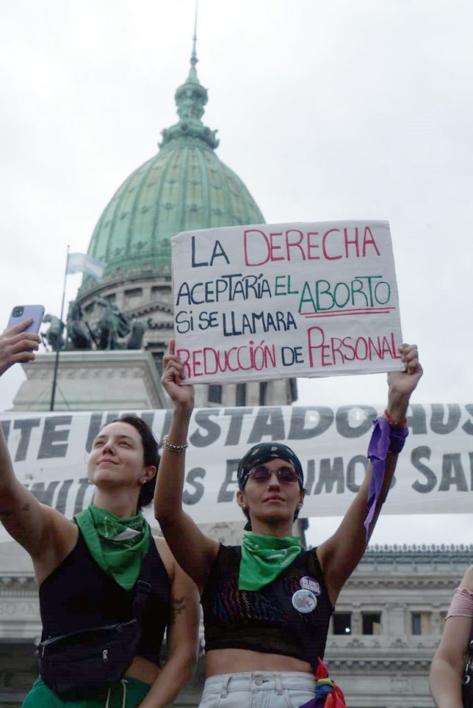 8M en la calle: las imágenes de la protesta feminista en el Congreso