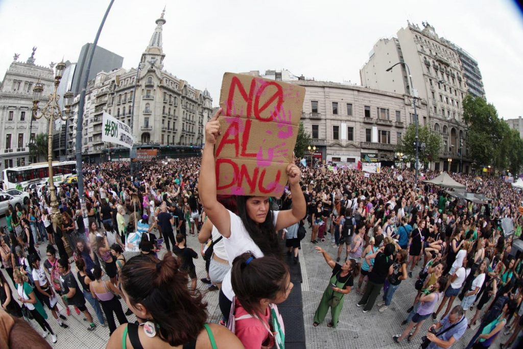 8M en la calle: las imágenes de la protesta feminista en el Congreso