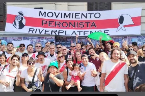 «Es un grupo que une la pasión por River y la pasión por la militancia en el peronismo»