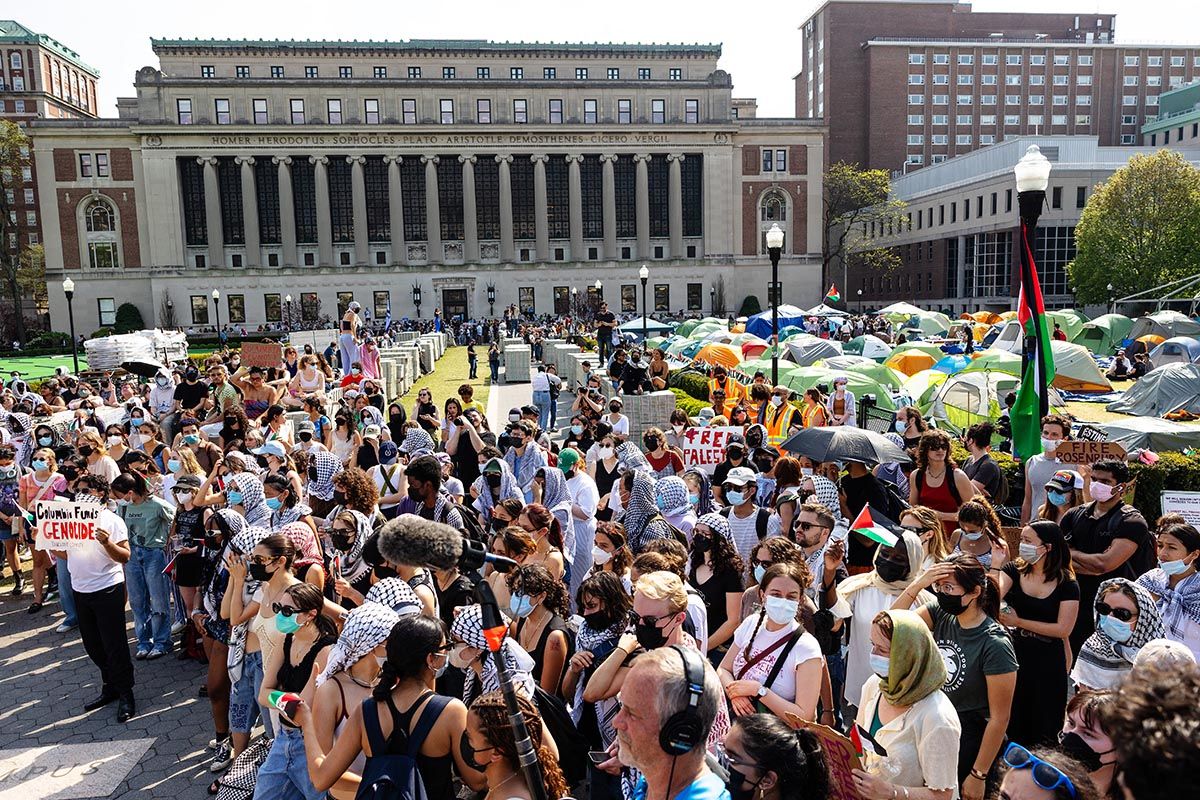 La Universidad de Columbia suspende a los estudiantes que protestan contra el genocidio en Gaza