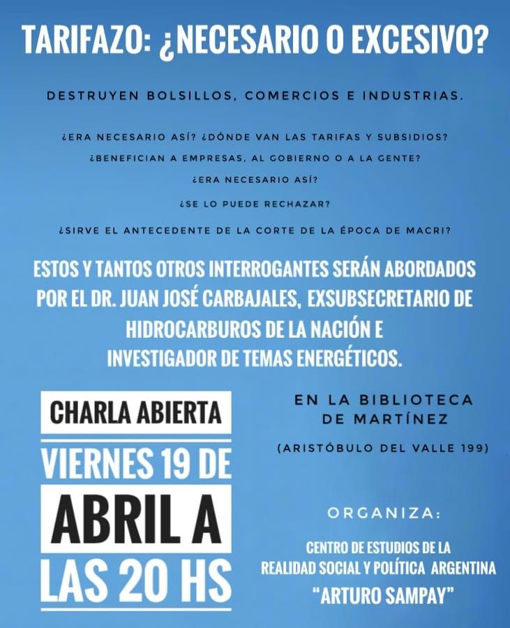Inquietud social, una charla abierta sobre los tarifazos 1 Inquietud social, una charla abierta sobre los tarifazos
