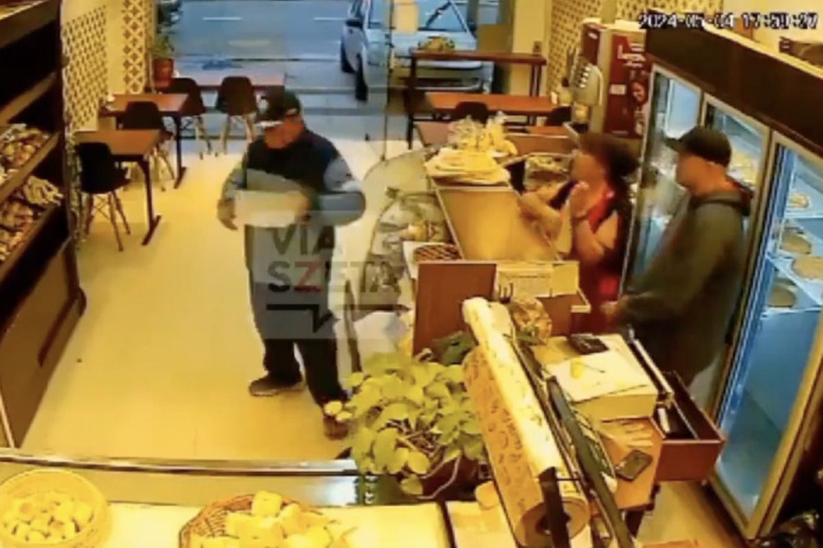 Un delincuente robó una panadería y hasta atendió a los clientes