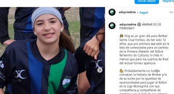La lucha de Ámbar tuvo recompensa y es récord: con sólo 12 años, debutó en Primera División