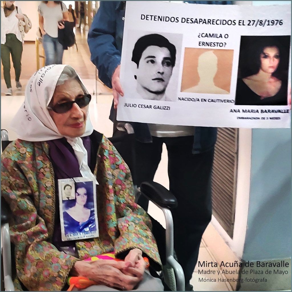 Falleció Mirta Acuña de Baravalle, madre de Plaza de Mayo 1 Mirta