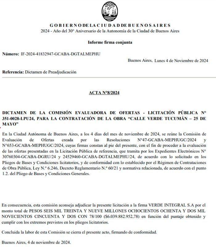 El gobierno porteño gastará más de 7 millones de dólares en una “calle verde” y un “patio de juegos” 1 El gobierno porteño gastará más de 7 millones de dólares en una “calle verde” y un “patio de juegos”