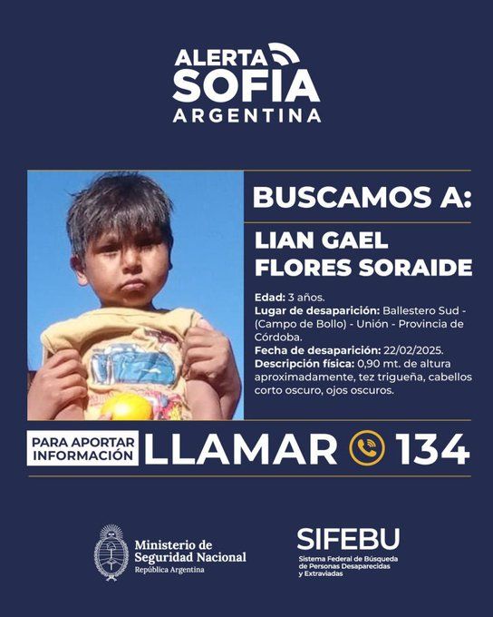 Interpol activó la búsqueda internacional de Lian 1 Interpol activó la búsqueda internacional de Lian