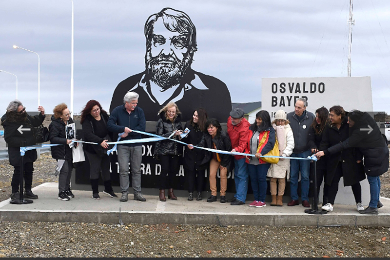 El intendente de Río Gallegos anunció la restitución del monumento a Bayer: “Somos rebeldes por naturaleza”