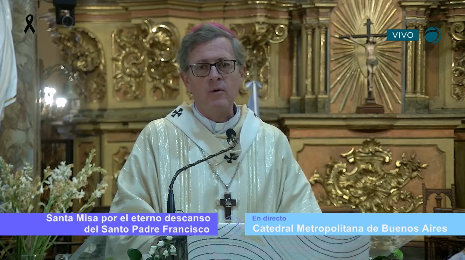 Misa en la Catedral metropolitana en memoria del papa Francisco