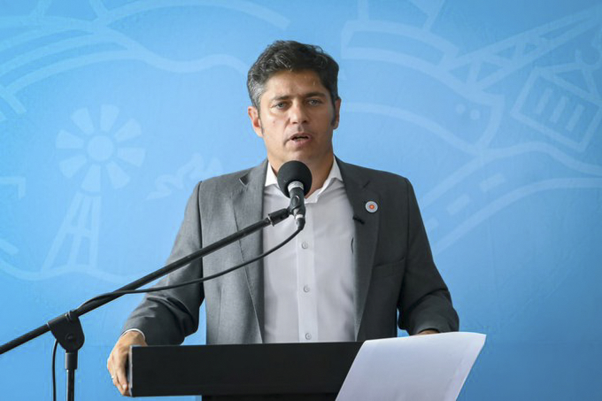 Conferencia de prensa de Axel Kicillof en La Plata