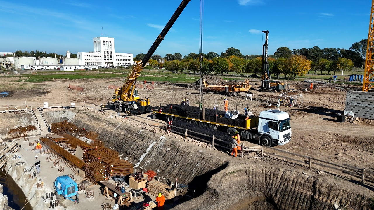 Provincia avanza en la construcción de la nueva planta potabilizadora de agua para el Gran La Plata