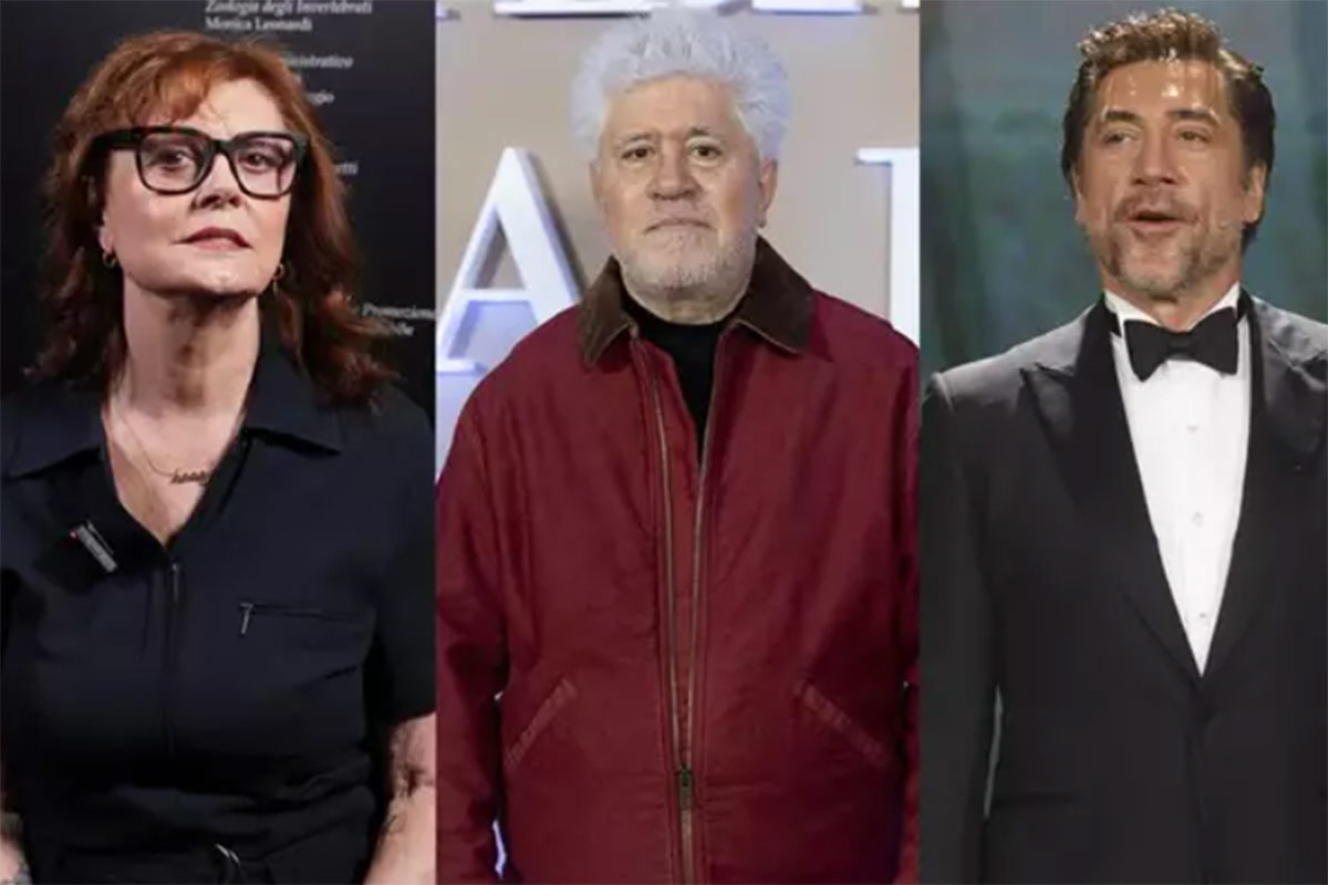 Pedro Almodóvar, Susan Sarandon, Javier Bardem y otros 380 artistas denuncian el genocidio en Gaza