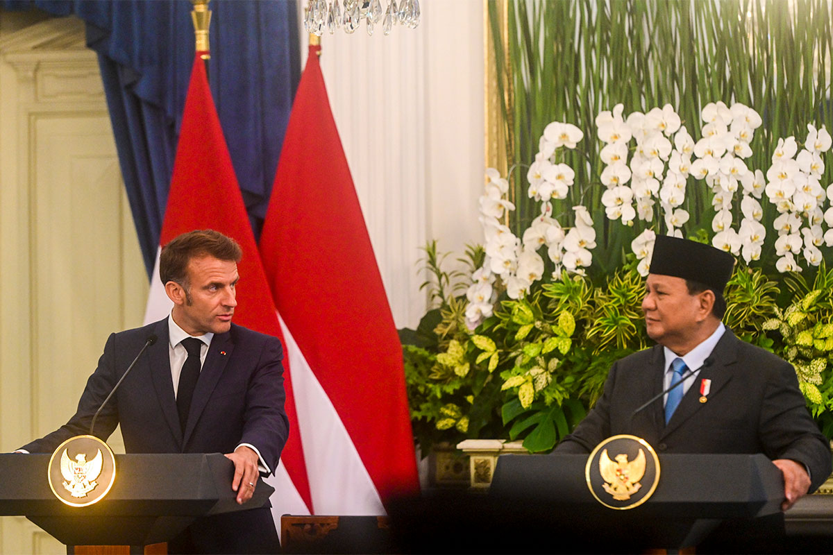 Macron pidió en Singapur que Europa endurezca su postura ante Israel